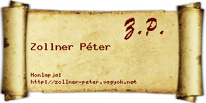 Zollner Péter névjegykártya